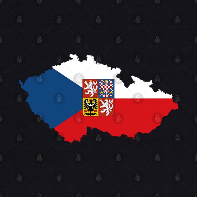 Czechia Flag Map by Historia